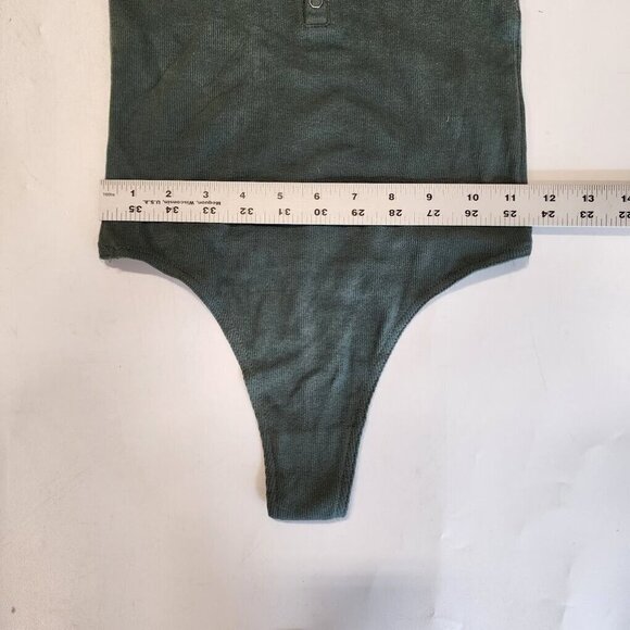 Open Edit Women's Henley Organic Cotton Blend Bodysuit In Green Urban SZ… - Picture 10 of 10